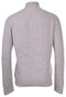Gran Sasso Fisherman's Rib Full Zip Vest Licht Grijs