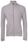 Gran Sasso Fisherman's Rib Full Zip Vest Licht Grijs