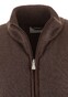 Gran Sasso Flanel And Wool Knit Two-Way Zip Vest Bruin