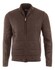 Gran Sasso Flanel And Wool Knit Two-Way Zip Vest Bruin