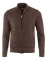 Gran Sasso Flanel And Wool Knit Two-Way Zip Vest Bruin