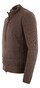 Gran Sasso Flanel And Wool Knit Two-Way Zip Vest Bruin