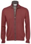 Gran Sasso Full Zip Button Merino Wool Extrafine Cardigan Red