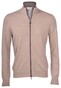 Gran Sasso Full Zip Button Merino Wool Extrafine Vest Beige