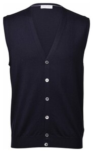 Gran Sasso Gilet Extrafine Merino Fashion Blue Navy