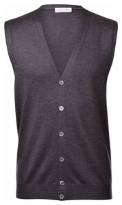 Gran Sasso Gilet Extrafine Merino Fashion Charcoal