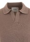 Gran Sasso Lana Vergine Athleisure Polo Taupe Brown