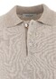 Gran Sasso Linen Cotton Melange Stripe Polo Soft Beige