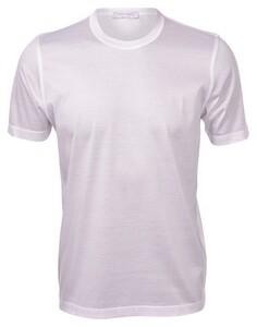 Gran Sasso Lisle Cotton T-Shirt Wit
