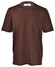 Gran Sasso Luxury Cotton Interlock Uni Color Crew Neck T-Shirt Bordeaux