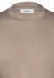 Gran Sasso Luxury Cotton Interlock Uni Color Crew Neck T-Shirt Brown