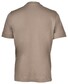Gran Sasso Luxury Cotton Interlock Uni Color Crew Neck T-Shirt Brown