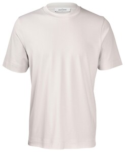 Gran Sasso Luxury Cotton Interlock Uni Color Crew Neck T-Shirt Krijt