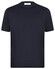 Gran Sasso Luxury Cotton Interlock Uni Color Crew Neck T-Shirt Navy