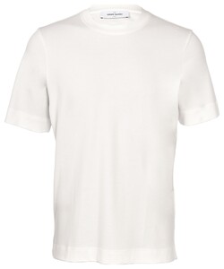 Gran Sasso Luxury Cotton Interlock Uni Color Crew Neck T-Shirt Wit