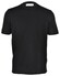 Gran Sasso Luxury Cotton Interlock Uni Color Crew Neck T-Shirt Zwart