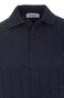 Gran Sasso Luxury Linen Cotton Blend Polo Donker Blauw