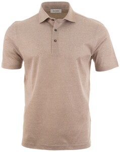 Gran Sasso Luxury Piqué Poloshirt Light Brown