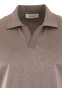 Gran Sasso Mercericed Jersey Polo Bruin-Grijs