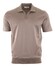 Gran Sasso Mercericed Jersey Polo Bruin-Grijs