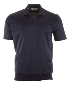 Gran Sasso Mercericed Jersey Poloshirt Navy
