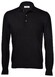 Gran Sasso Merino Extrafine Long Sleeve Polo Trui Zwart