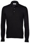 Gran Sasso Merino Extrafine Long Sleeve Polo Trui Zwart