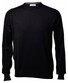 Gran Sasso Merino Extrafine Ronde Hals Fashion Trui Zwart