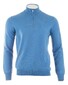 Gran Sasso Merino Extrafine Zipper Trui Azure Blue