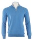 Gran Sasso Merino Extrafine Zipper Trui Azure Blue
