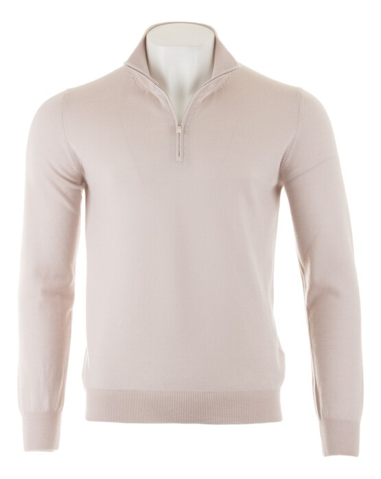Gran Sasso Merino Extrafine Zipper Trui Cream