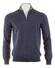 Gran Sasso Merino Extrafine Zipper Trui Denim Blue