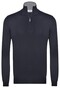 Gran Sasso Merino Extrafine Zipper Trui Navy