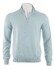 Gran Sasso Merino Extrafine Zipper Trui Pastel Blauw