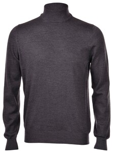 Gran Sasso Mock Merino Extrafine Pullover Charcoal