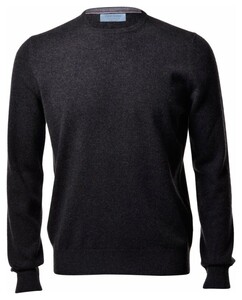 Gran Sasso Pure Cashmere Crew Neck Trui Charcoal