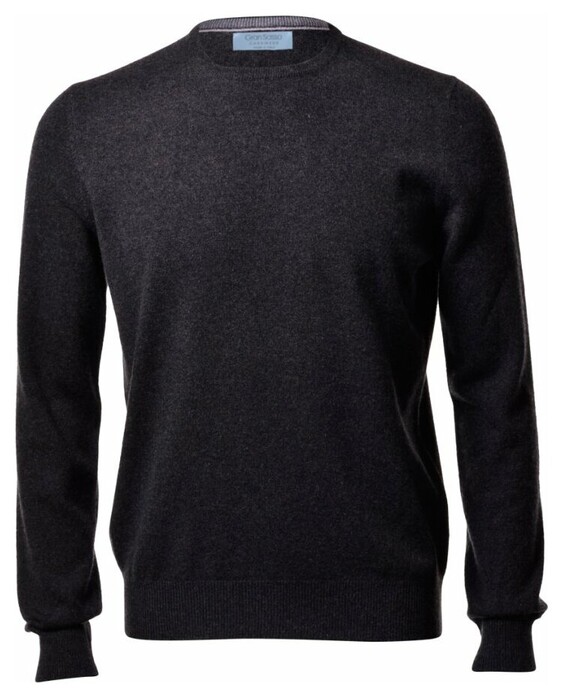 Gran Sasso Pure Cashmere Crew Neck Trui Charcoal