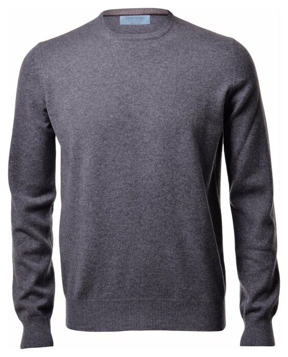 Gran Sasso Pure Cashmere Crew Neck Trui Grijs