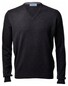 Gran Sasso Pure Cashmere V-Neck Trui Charcoal