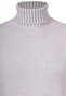 Gran Sasso Ribbed Rollneck Wool Blend Uni Trui Licht Grijs