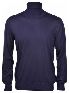Gran Sasso Roll Neck Uni Trui Blue Navy