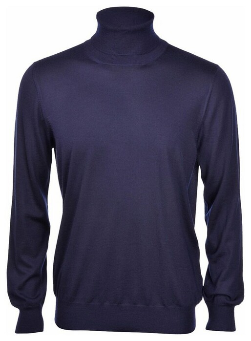 Gran Sasso Roll Neck Uni Trui Blue Navy