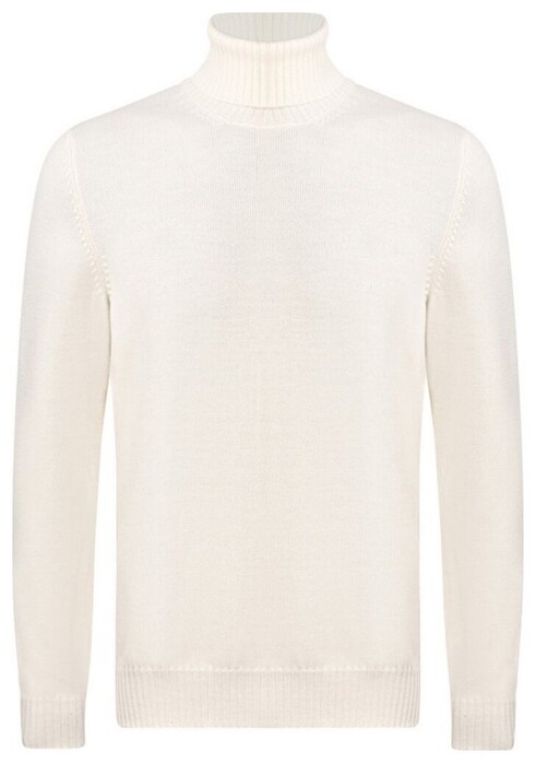 Gran Sasso Rollneck Uni Wool Pullover Off White