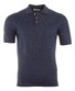 Gran Sasso Short Sleeve Rib Pullover Polo Blauw