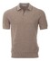 Gran Sasso Skipper Knit Rice Stitch Fine Piping Detail Polo Licht Zand