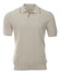 Gran Sasso Skipper Knit Rice Stitch Fine Piping Detail Poloshirt Cream