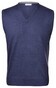 Gran Sasso Slip Over Extrafine Merino V-Hals Slip-Over Denim Blue