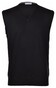 Gran Sasso Slip Over Extrafine Merino V-Hals Slip-Over Zwart