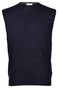 Gran Sasso Slip Over Extrafine Merino V-Hals Spencer Blue Navy