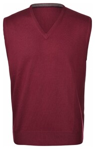Gran Sasso Slip Over Extrafine Merino V-Hals Spencer Bordeaux